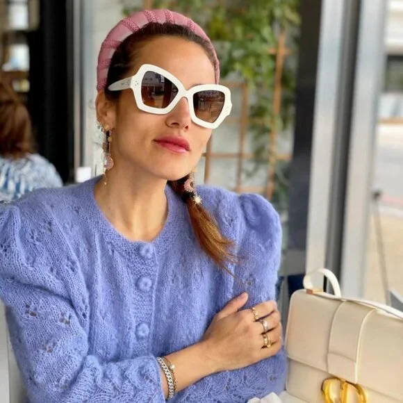 🕶️ New Celine CL40067I 47V Sunglasses - Yellow Frame, Grey Lenses